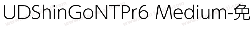 UDShinGoNTPr6 Medium字体转换
